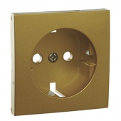 EFAPEL Лицевая панель для розетки 2к+з с защитными шторками, золото